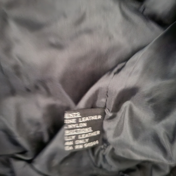 Vintage The American Line Black Fringe Leather Jacket - Picture 11 of 11